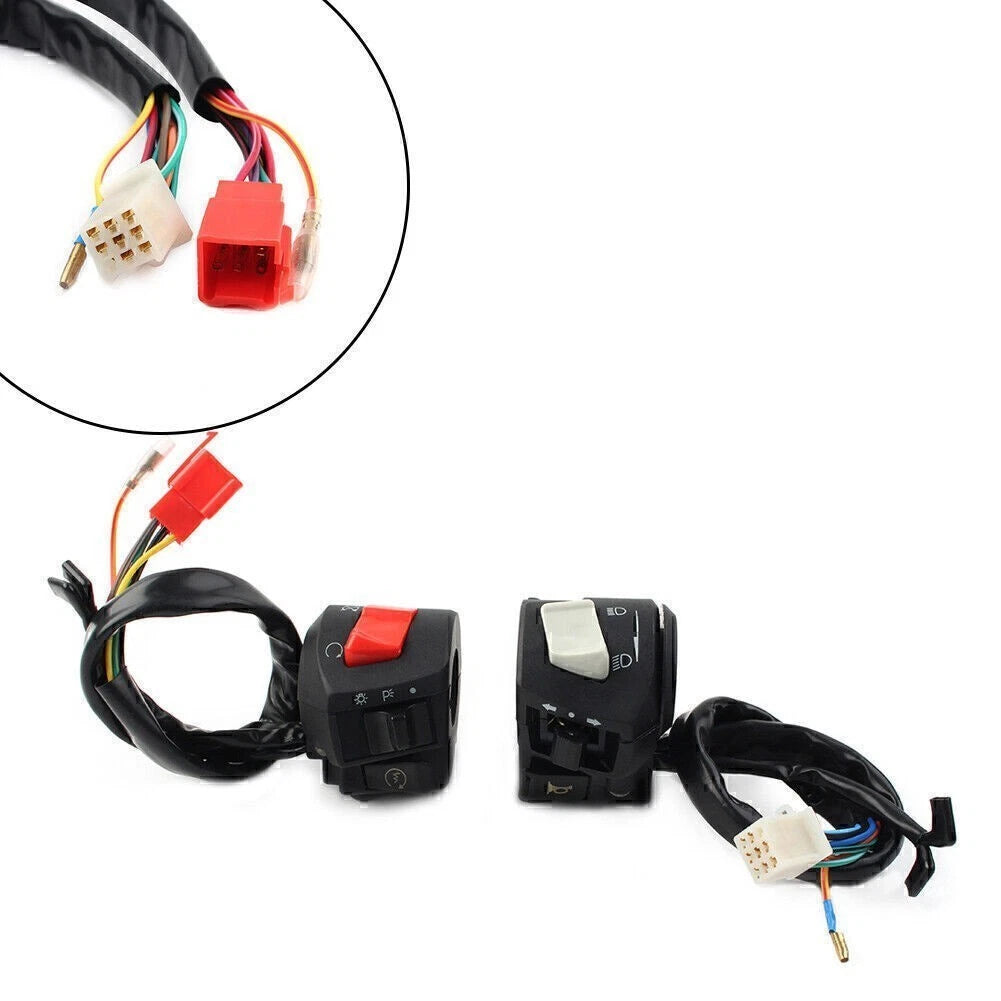 7/8" 22mm Horn Turn Signal Headlight Electric Start Switch Handlebar Controller