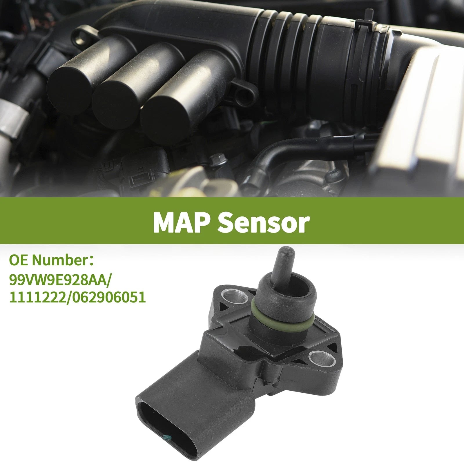 Manifold Absolute Pressure Sensor OEM Replacement for Audi A3 1.9 TDI (2000–2003)