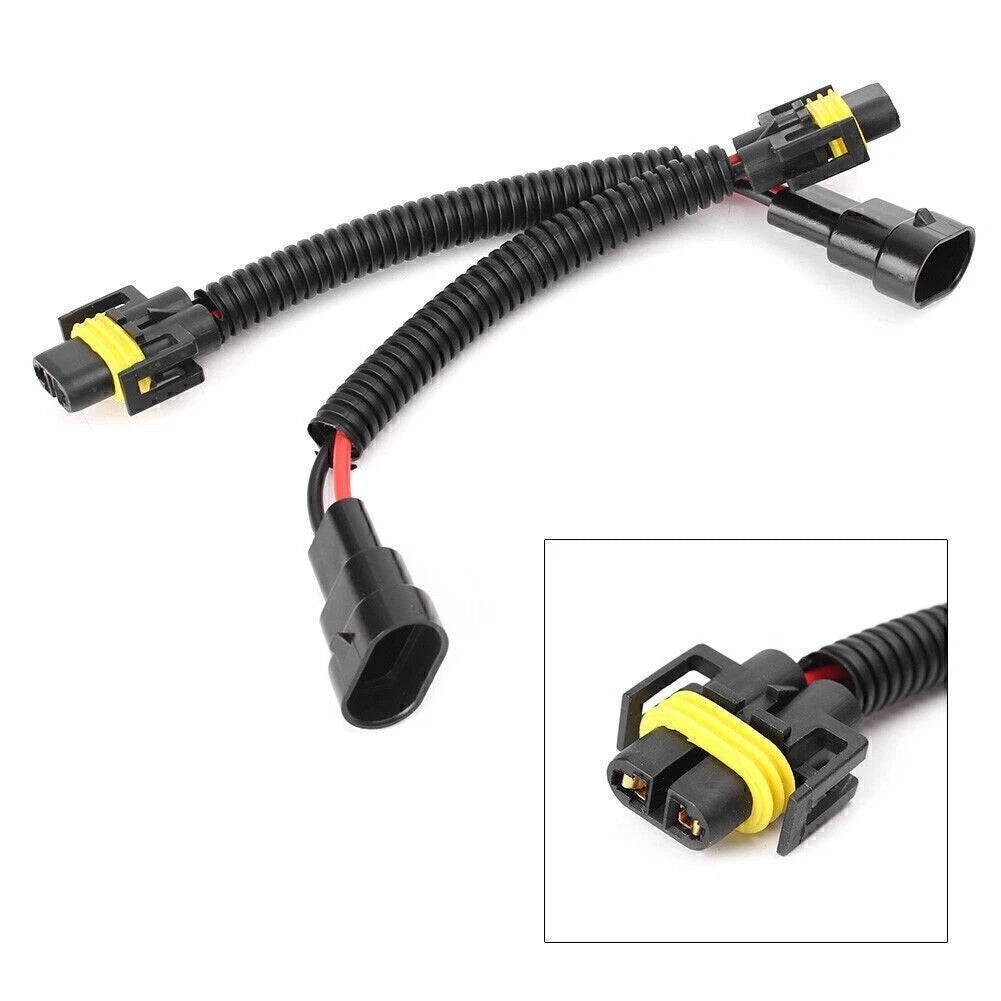 H11 9006 Headlight Fog Lamp Wiring Adapter Harness Socket for (2076YF015)
