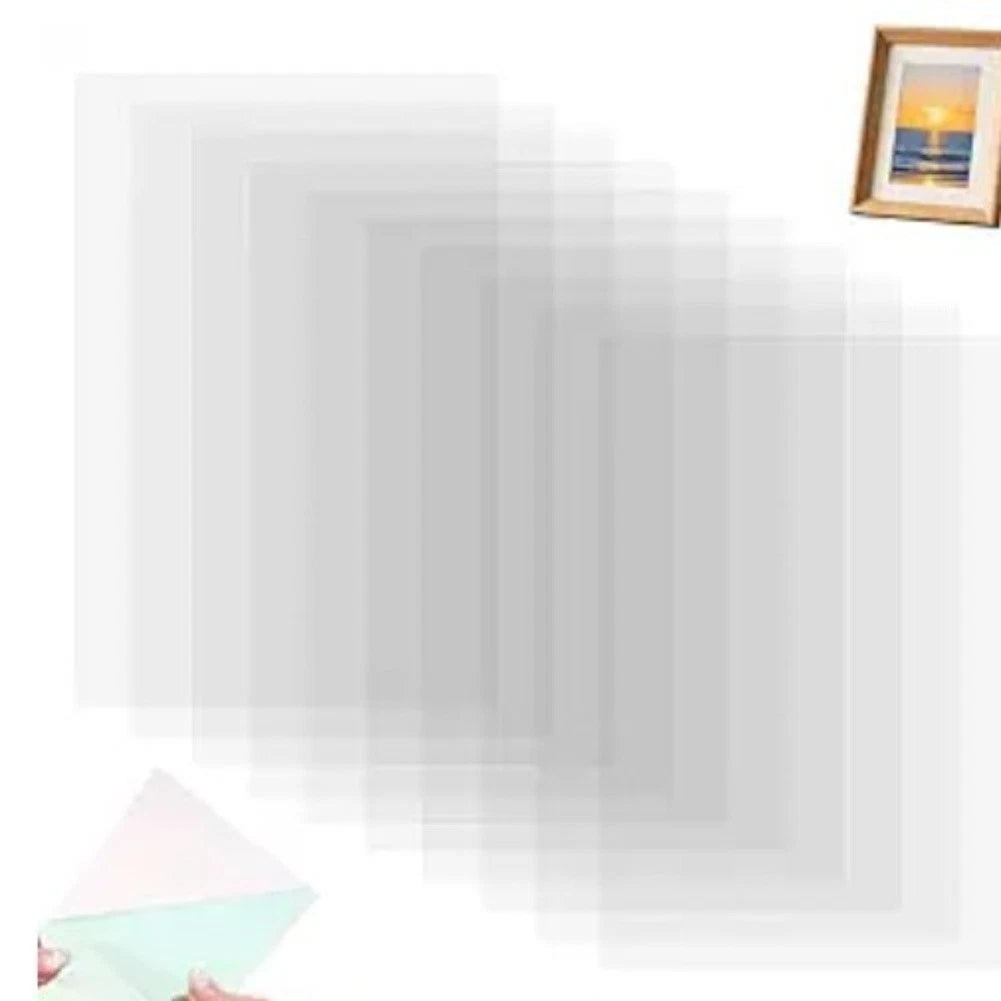 10 Pack Clear Acetate Sheets Heat Resistant for Crafting and Digital Prints