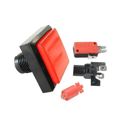 Illuminated LED Push Button for Arcade Games (51mm x 51mm)