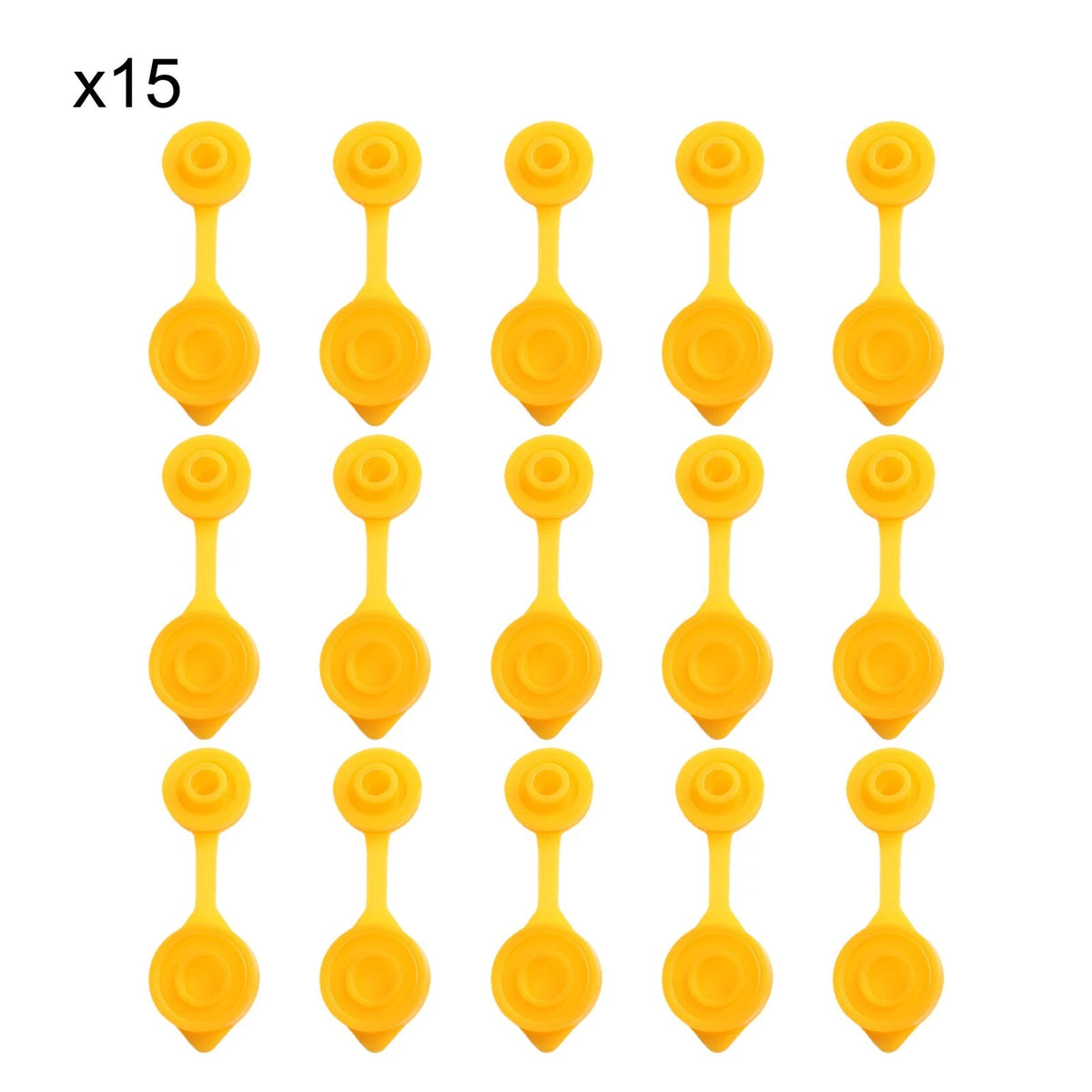 15 Pcs Yellow Replacement Vent Cap Plugs for Blitz Scepter Fuel Tanks