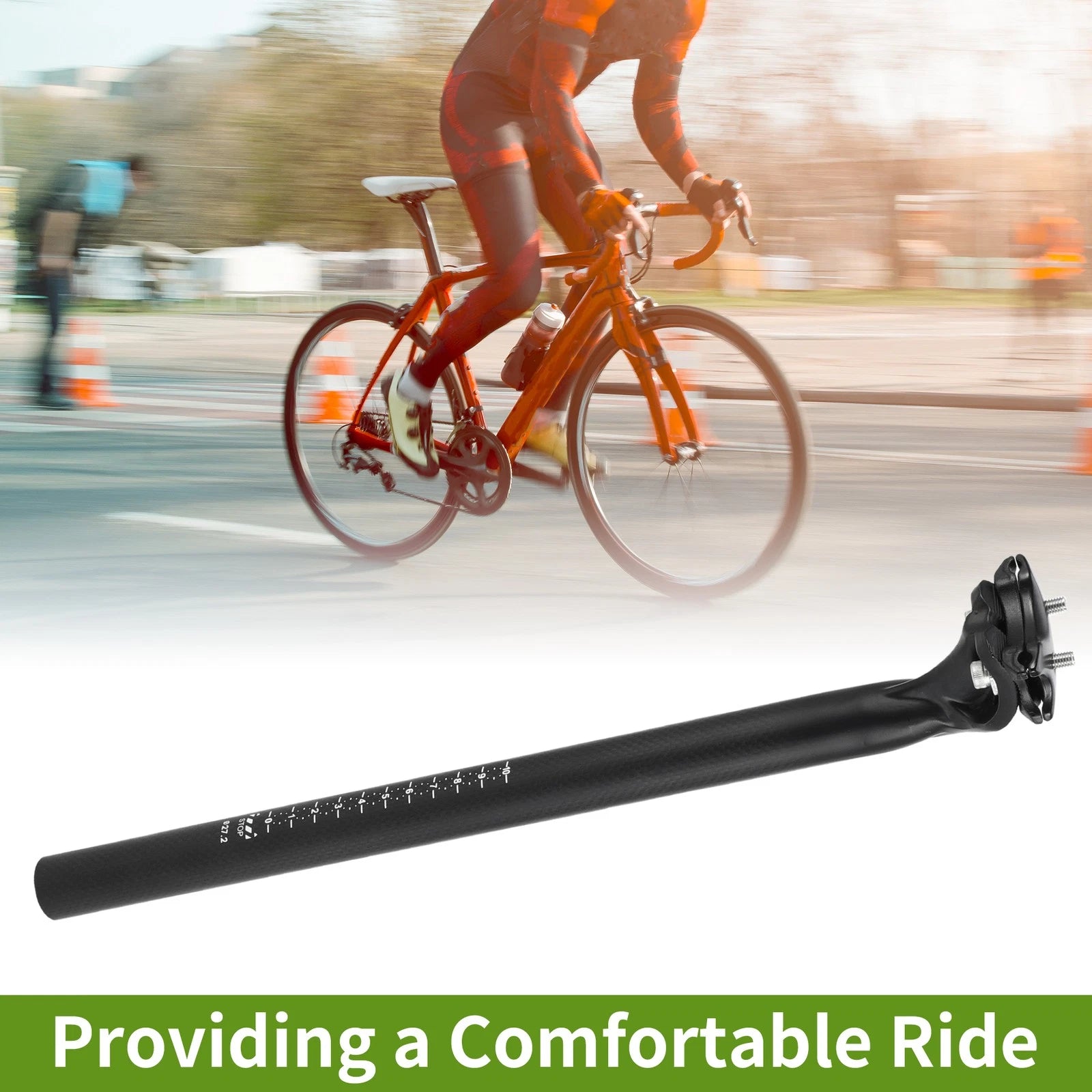 Seat Post Clamp 27.2x400mm Lightweight Replacement for Bike Mountain Road (2000–2024)