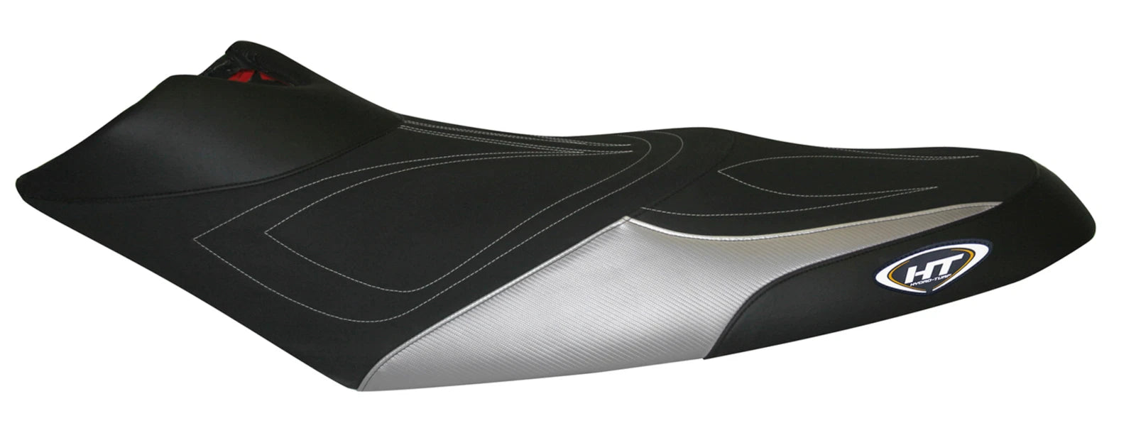 Hydro-Turf Seat Cover for Sea-Doo RXP (2004–2009) Black Suede/Black Vinyl/Silver CF