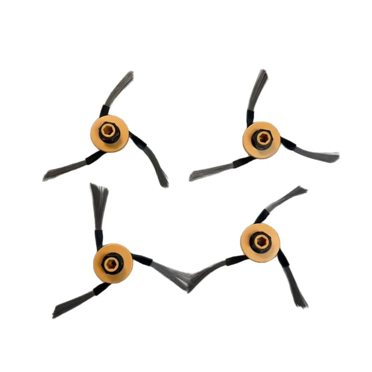 2X Replacement Side Brushes for Dreame S60 (2019–2023) Plastic Nylon Yellow
