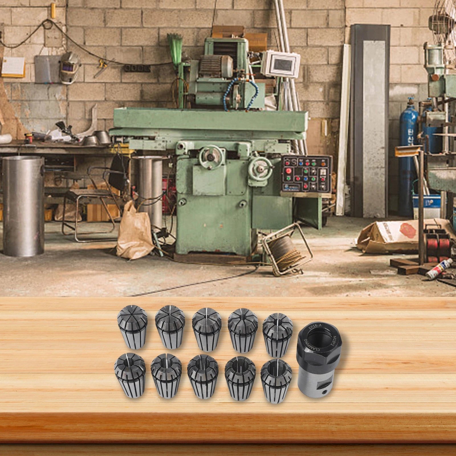 ER16 Spring Collet Kit for Motor Shaft Extension Rod (Universal)