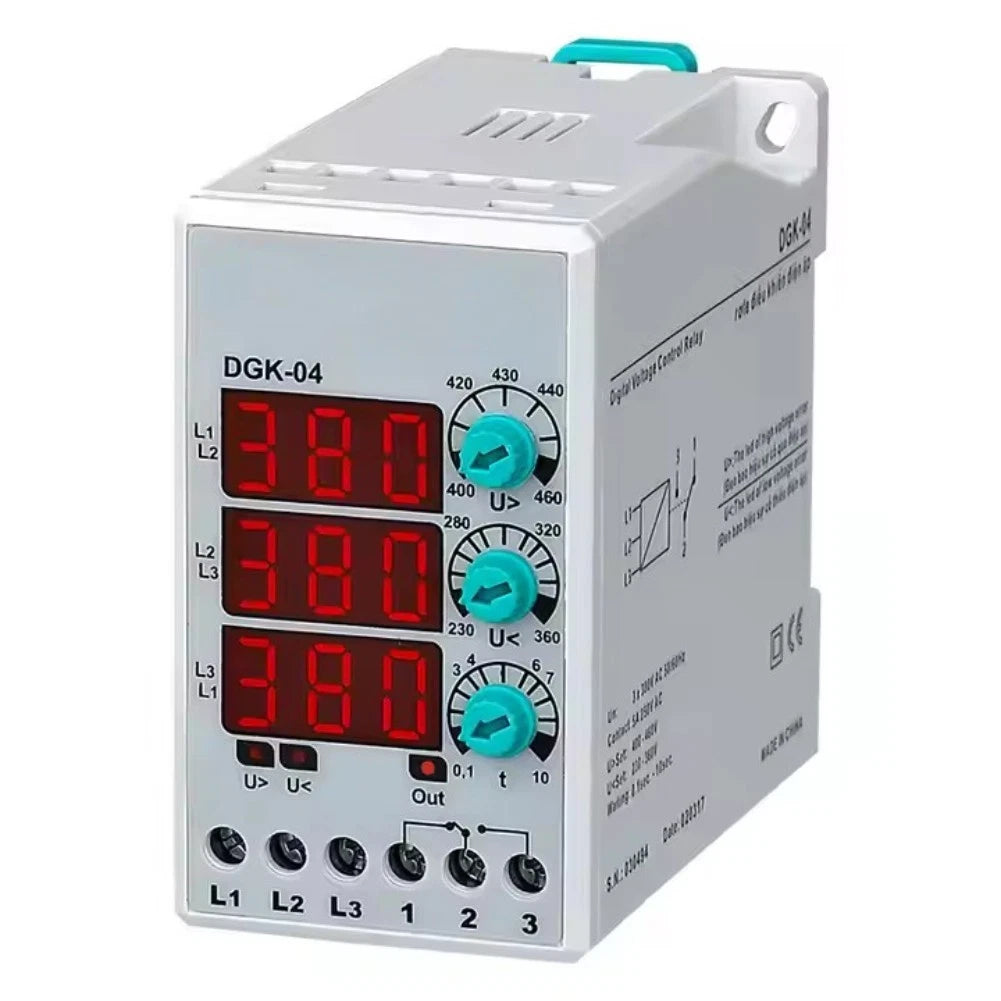 Power Grid Protection Relay for 3-Phase Systems (380V)