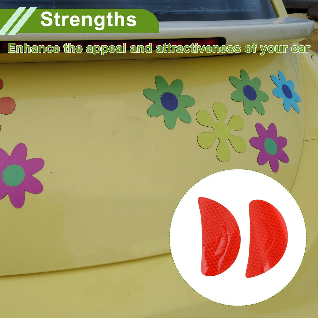 Reflective Bumper Decal for Universal Vehicles (Fluorescent Red)