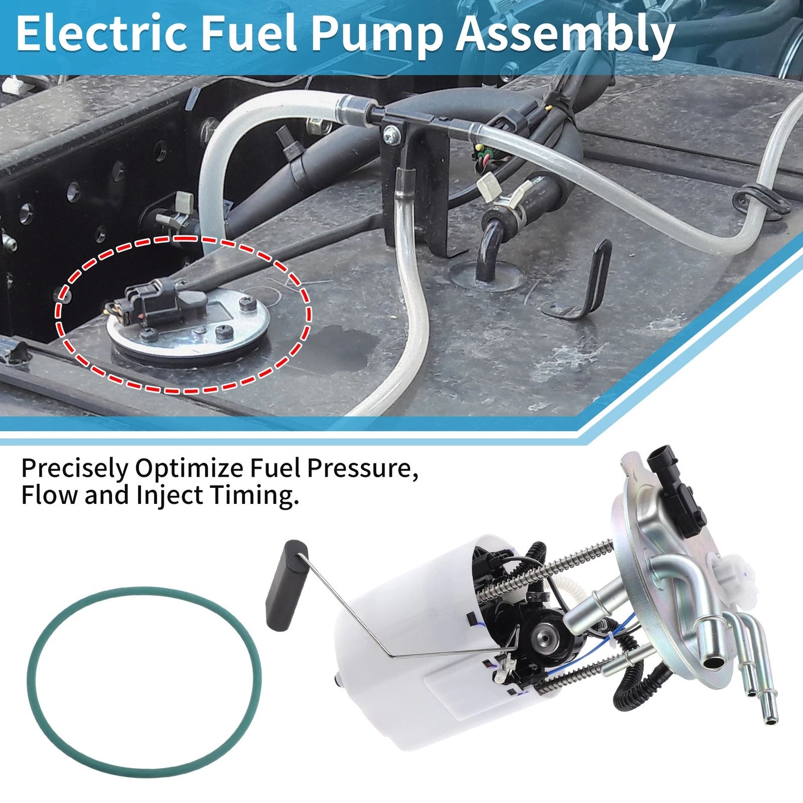Electric Fuel Pump Assembly Replacement for Chevy Tahoe GMC Yukon (2015–2020)