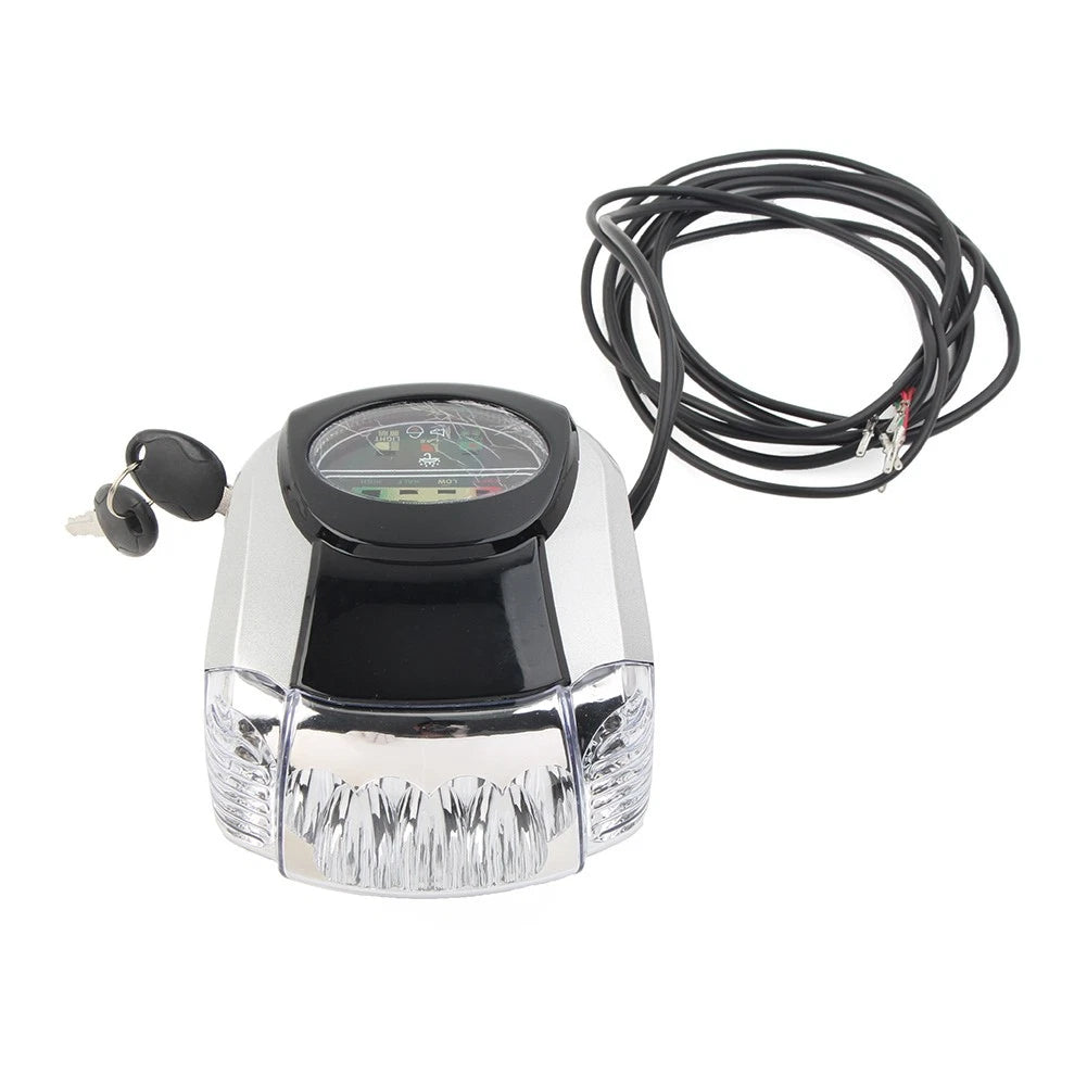 LED Headlight Key Switch Horn for Harley Bike (60V)