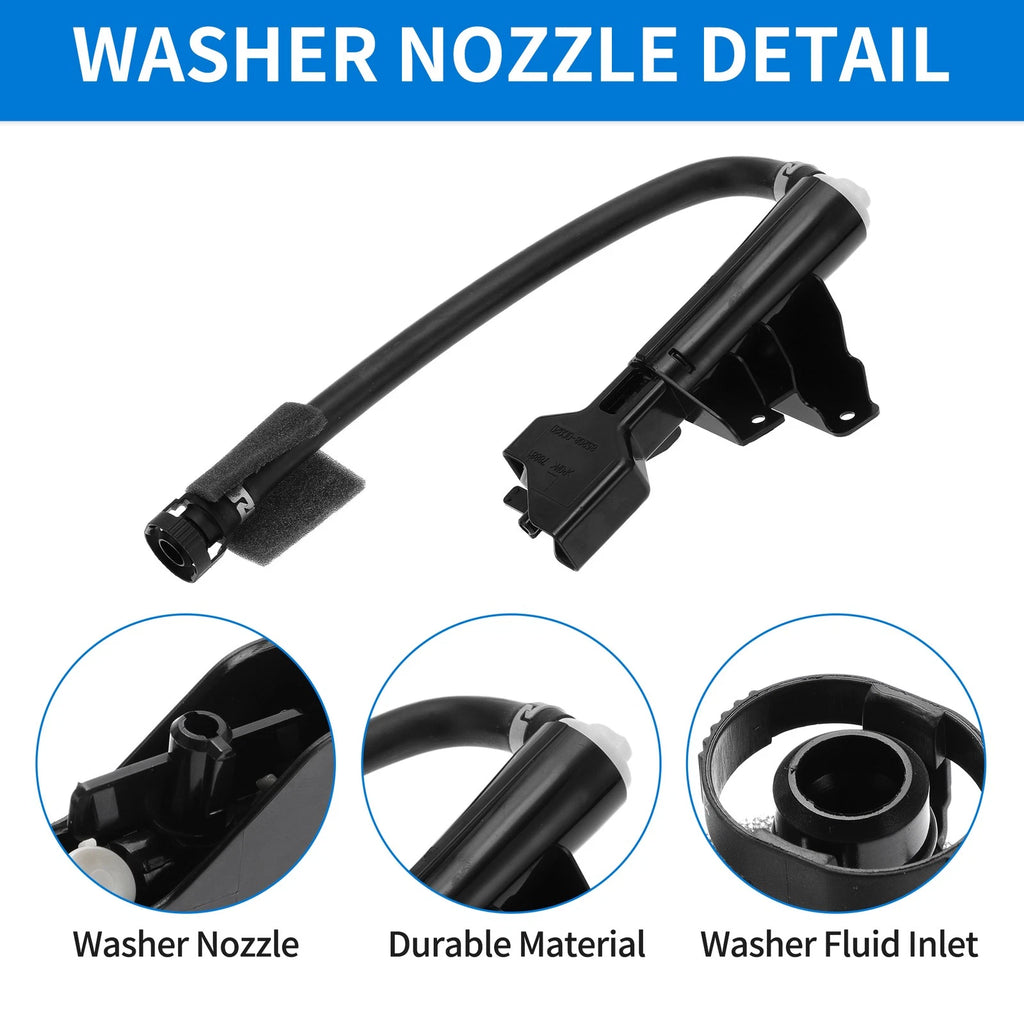 Front Driver Side Headlight Washer Nozzle for Toyota Sequoia (2008–2019) No. 852080C020