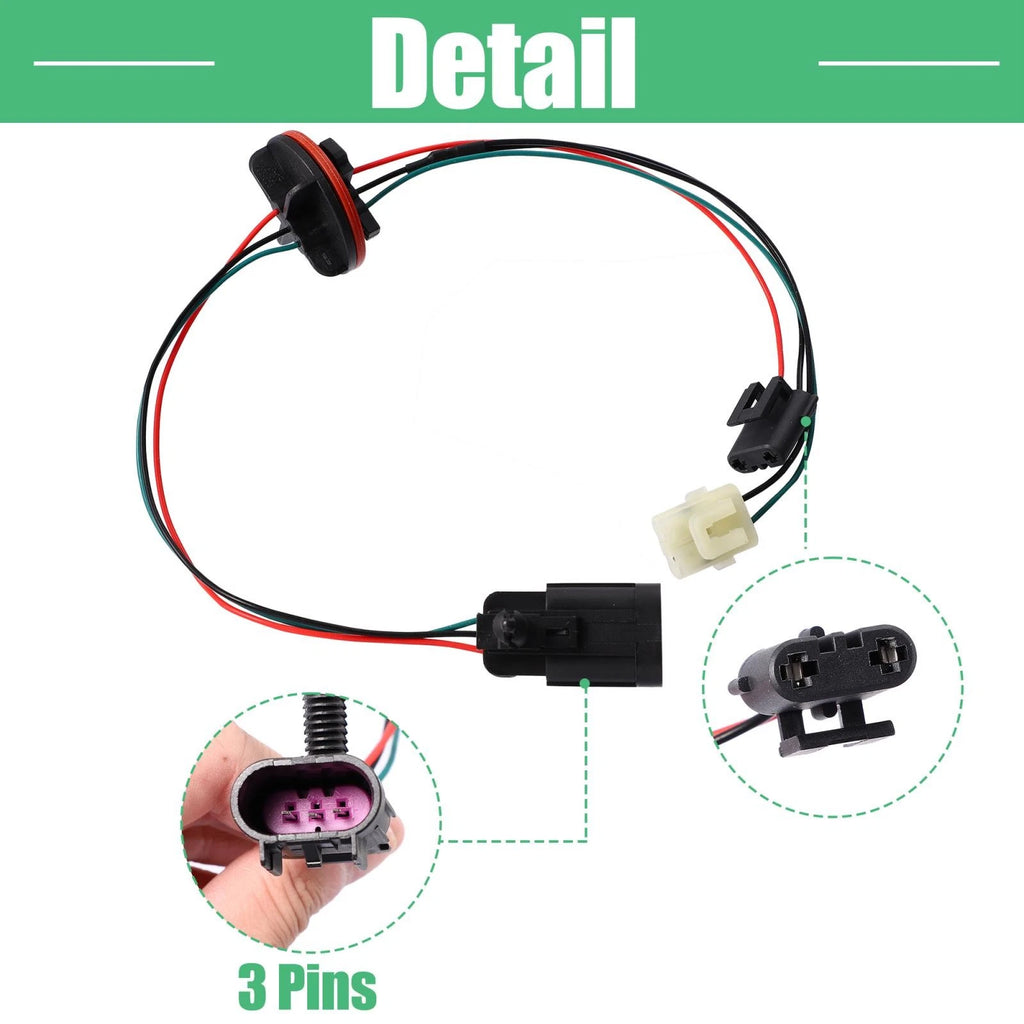 2 Pc Headlight Harness 68193062AB for Dodge Ram 1500 2500 3500 (2002–2018)
