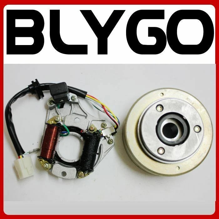 Magneto Stator Plate Roller Flywheel for 50cc 110cc 125cc PIT Quad ATV Buggy