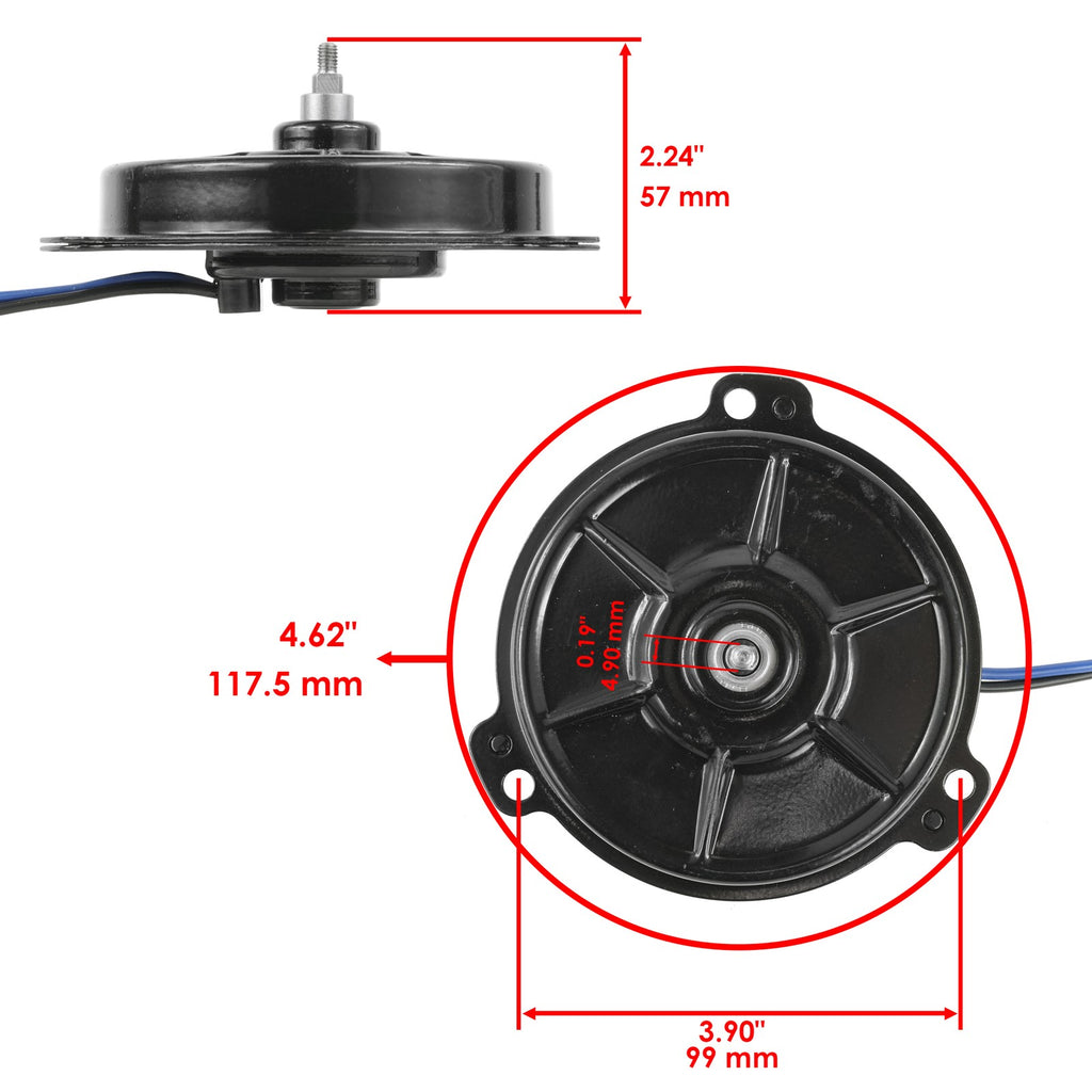 Radiator Cooling Fan Motor Replacement for Honda Pioneer 700 (2014–2026)