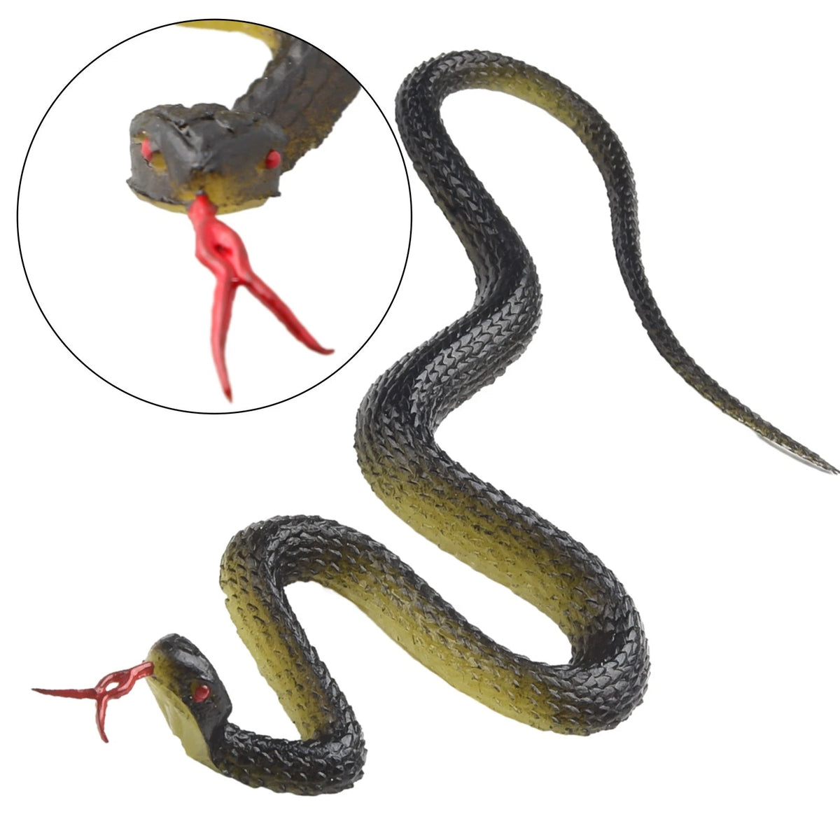 Fake Snake Ornament for Garden (Realistic Lifelike Design)