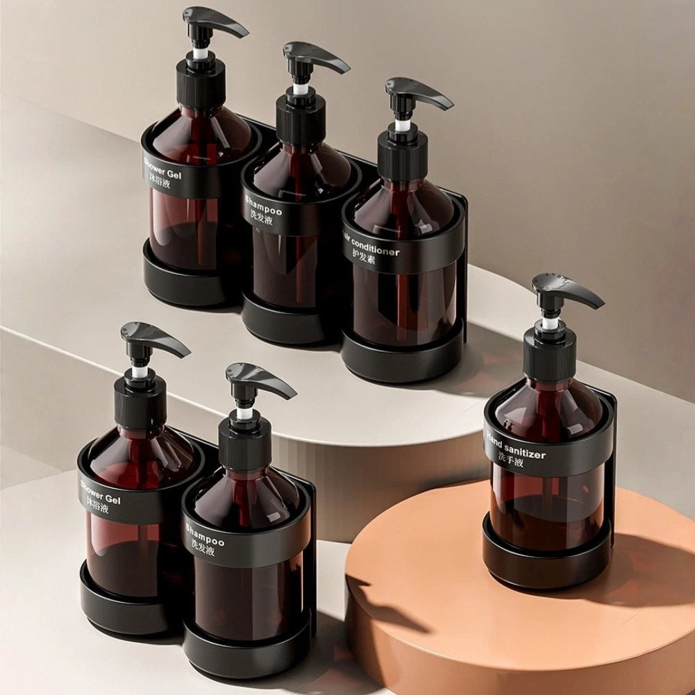 Wall Mounted Soap Dispenser Pump Holder for Shampoo and Shower Gel