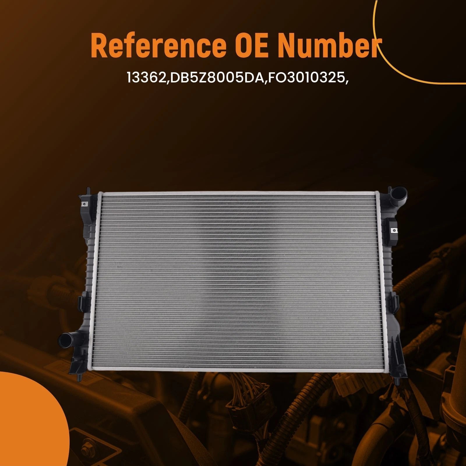 Engine Radiator for Ford Explorer Police Interceptor Utility (2016–2019) 13362 MT