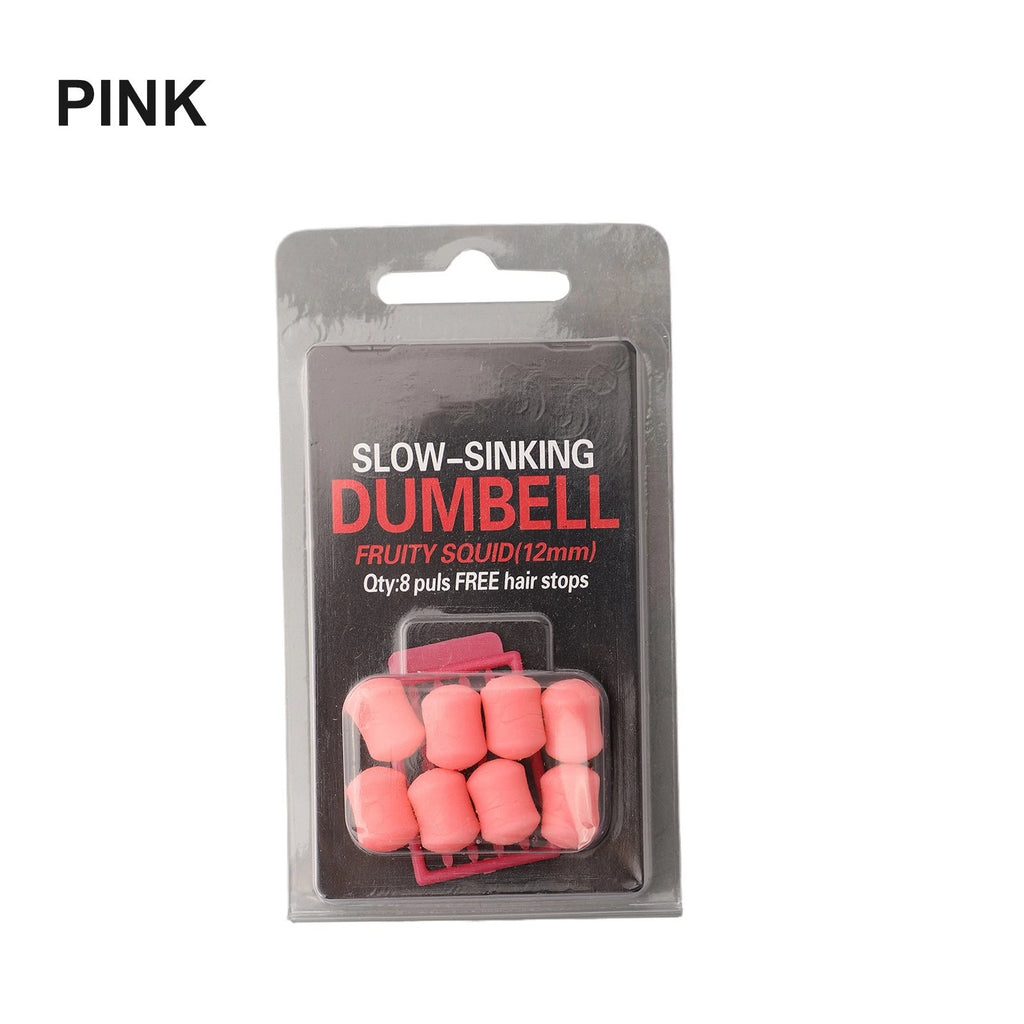 8pcs 12mm Carp Slow Sinking Flavour Fake Baits Dumbells