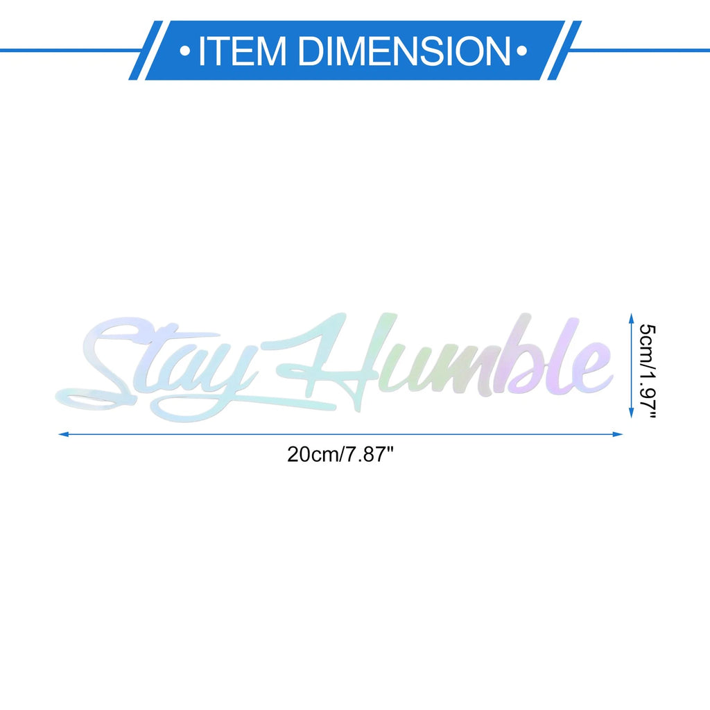 Reflective Bumper Decal for Cars (Personalized, Colorful Gradient)