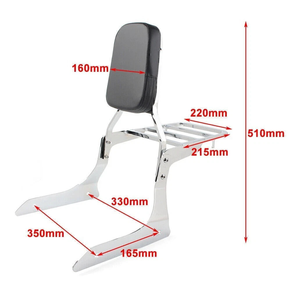 Chrome Sissy Bar for Yamaha Stryker 1300 XVS1300 (2011–2017)