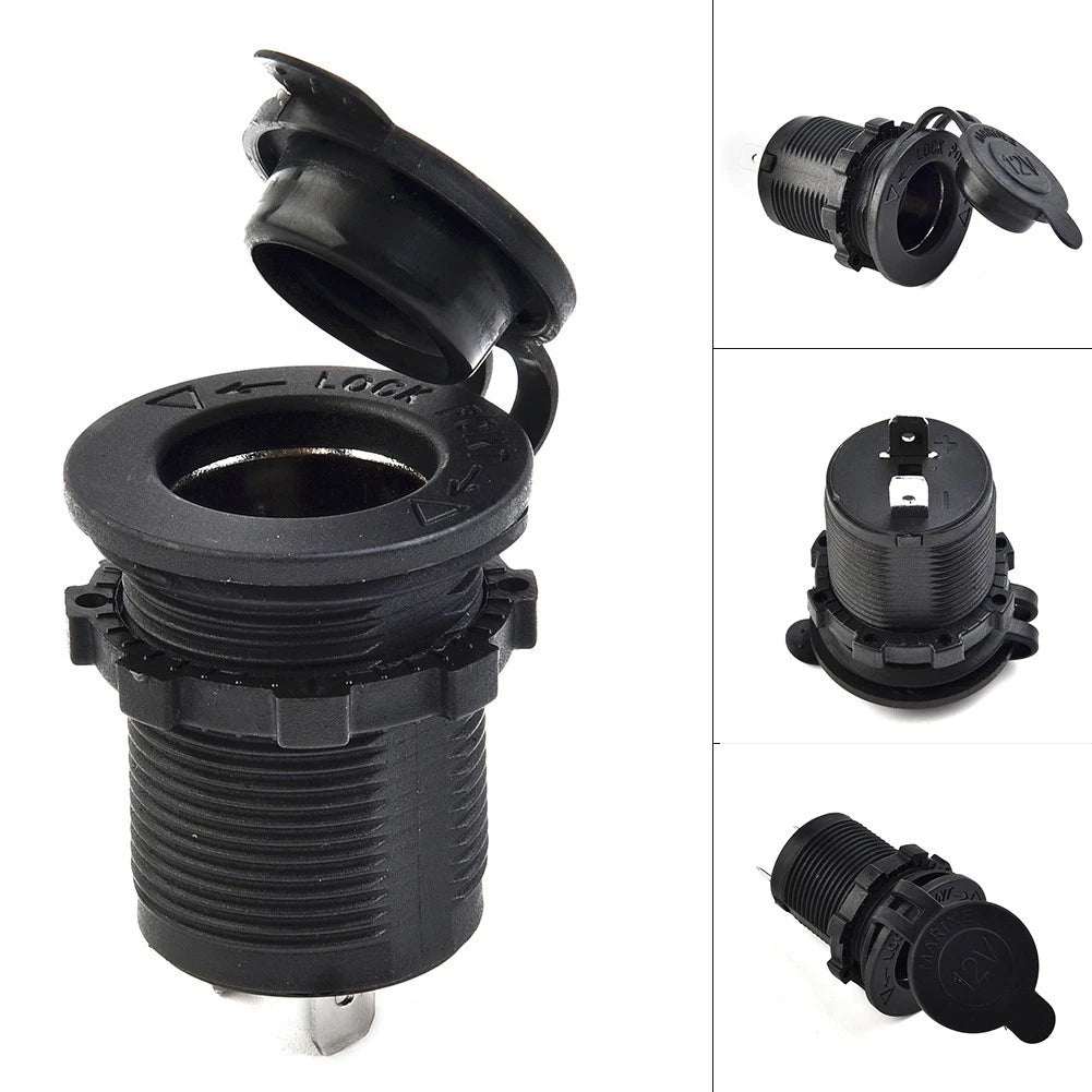 12V Waterproof Car Cigarette Lighter Socket USB Charger Adapter for UK Models
