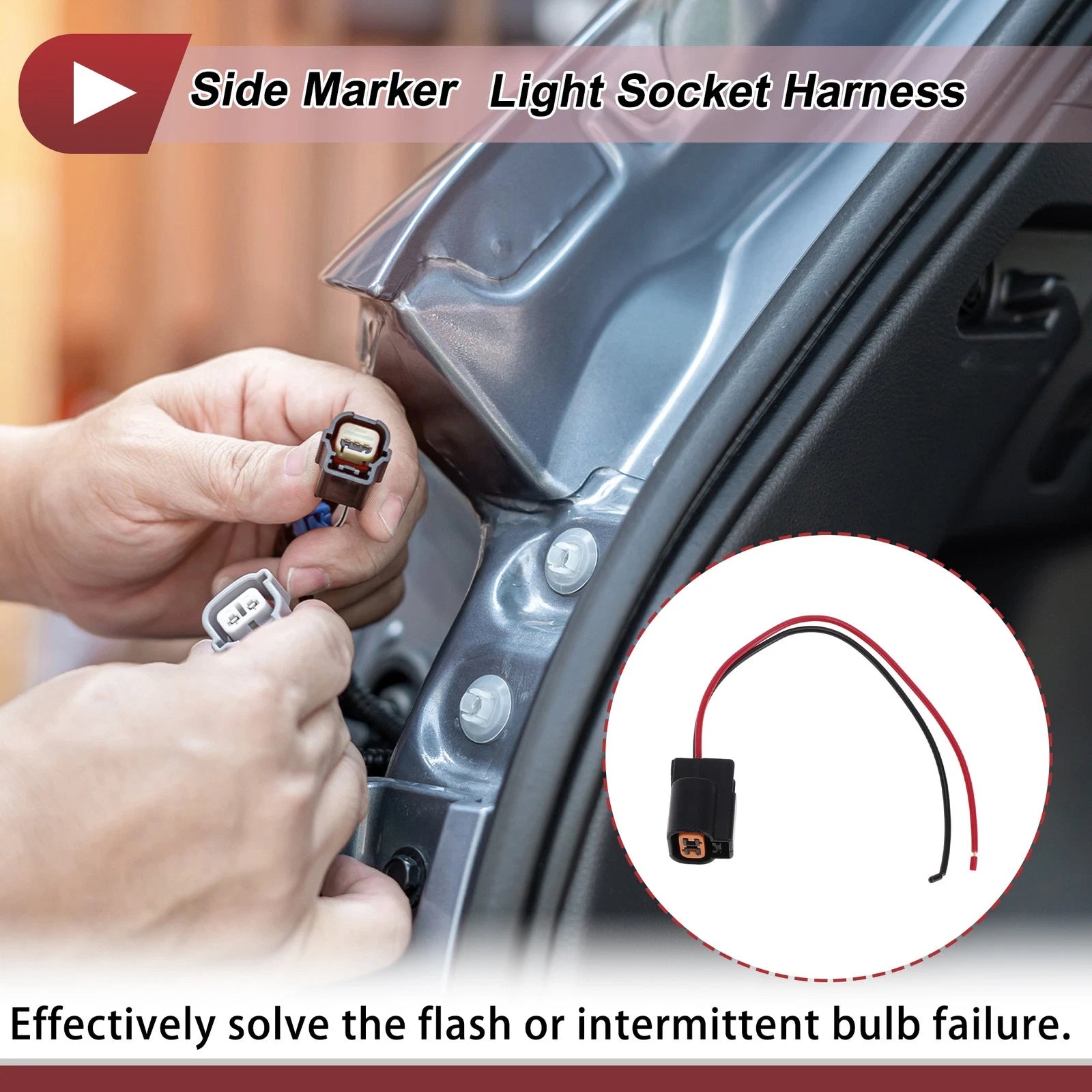Turn Signal Light Socket Wiring Replacement for Hyundai Elantra (2011–2016)