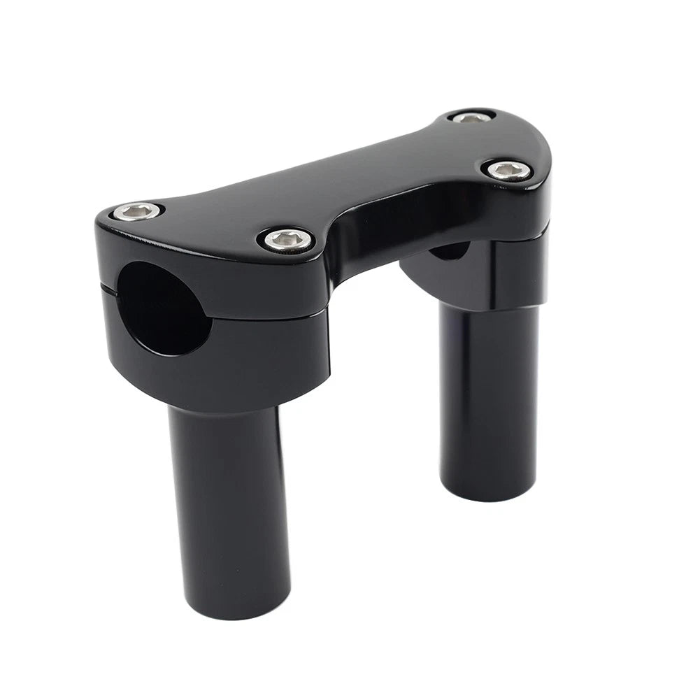 3.5" Straight Handlebar Riser & Top Clamp for Harley Dyna Tour Road Glide
