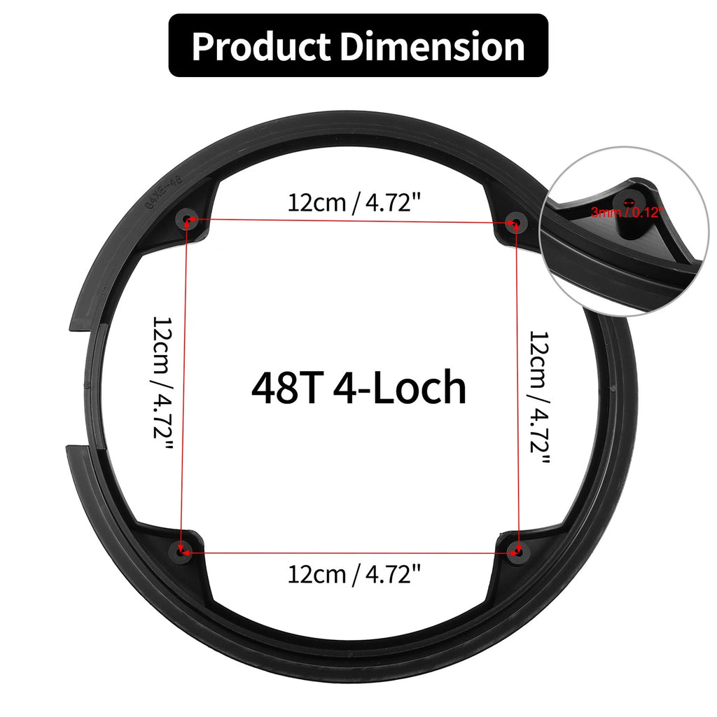 2pcs 48T Chain Wheel Cover Protector for Bicycle Crankset (1990–2025)