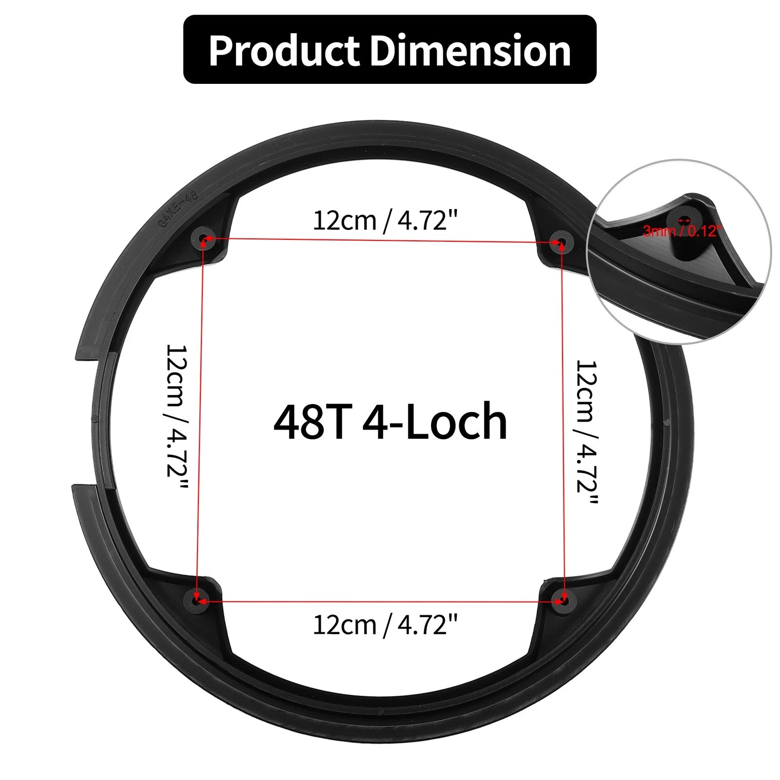 2pcs 48T Chain Wheel Cover Protector for Bicycle Crankset (1990–2025)