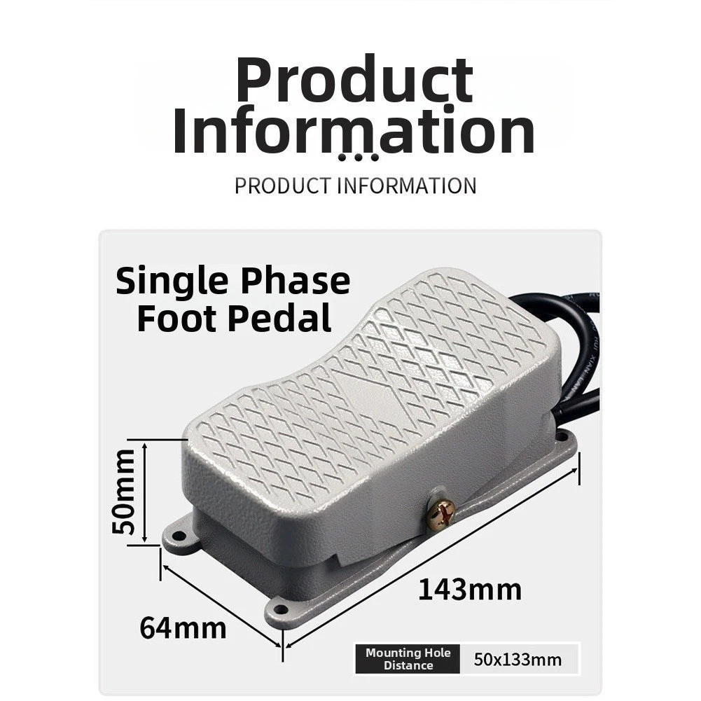 Aluminum Alloy Foot Switch Controller for YDT1 20 101 Dual Direction Pedal