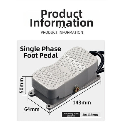 Aluminum Alloy Foot Switch Controller for YDT1 20 101 Dual Direction Pedal