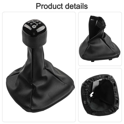 Gearshift Knob and Leather Boot Set for Fiat Panda (2012)