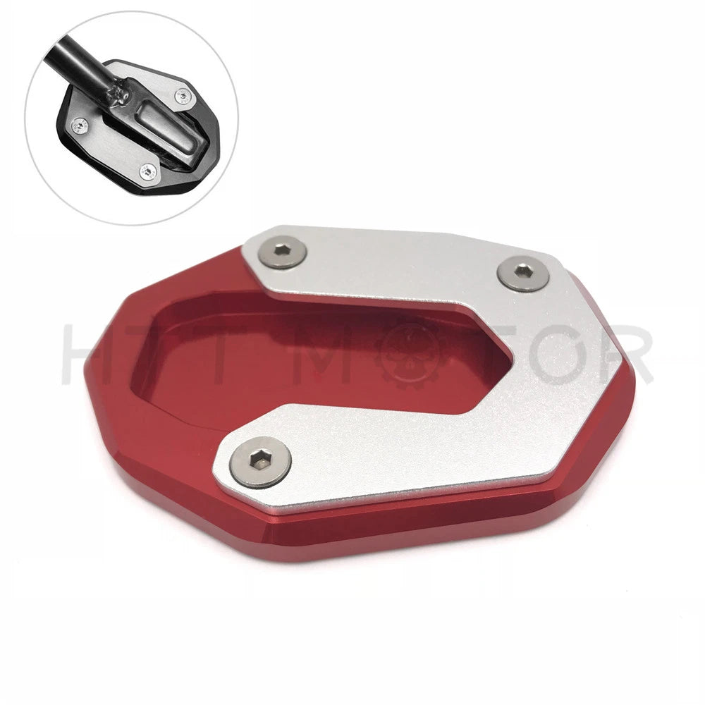 Kick Side Stand Extend Pad for Ducati Scrambler 800 (2015–2023) Red