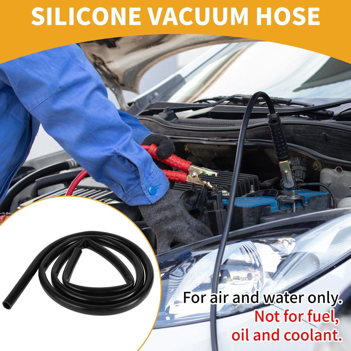 Silicone Vacuum Tubing Hose 9/16" ID 14mm (5.5FT, 2mm Thickness)
