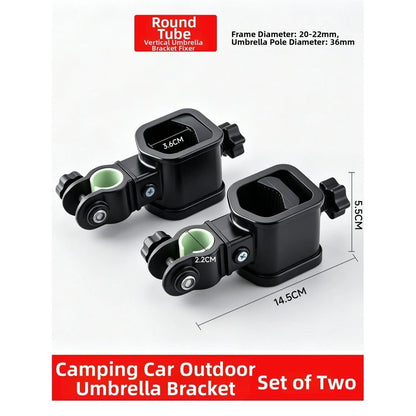 Umbrella Pole Bracket Clip for Camping Cart (Fits Most Standard Frames)