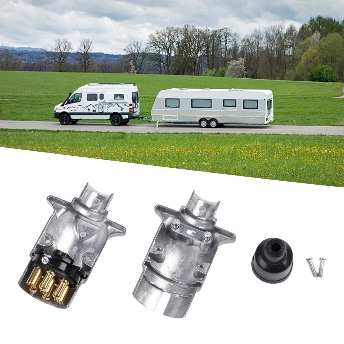 12V 7 Pin Adapter for Trailers (2010–2023)