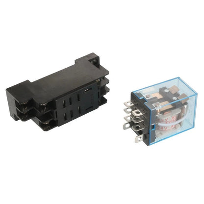 AC 24V 8 Pin DPDT Relay for Office Electronics (35mm DIN Rail)