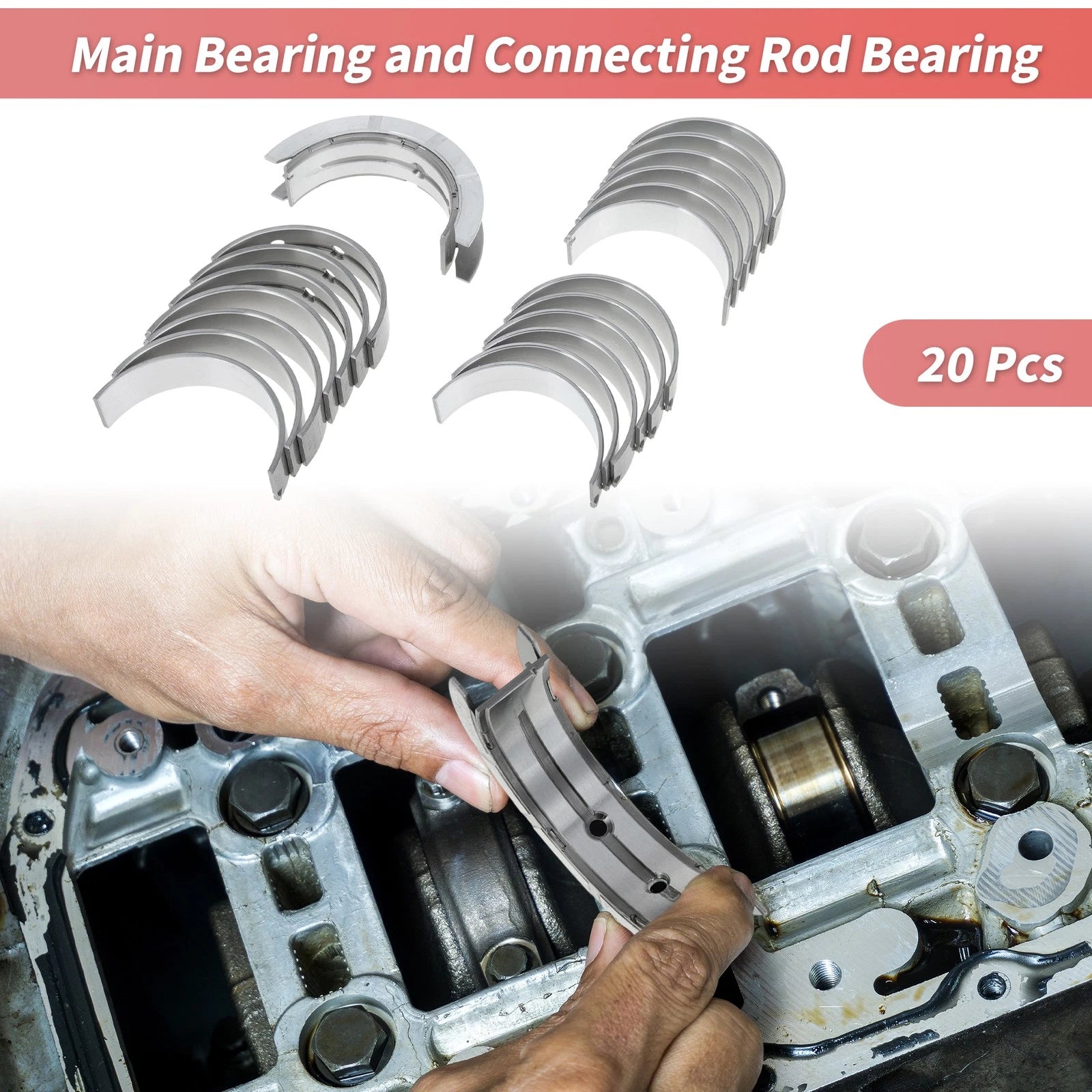 Engine Main and Connecting Rod Bearing Kit for Chevrolet Malibu (2004–2012)