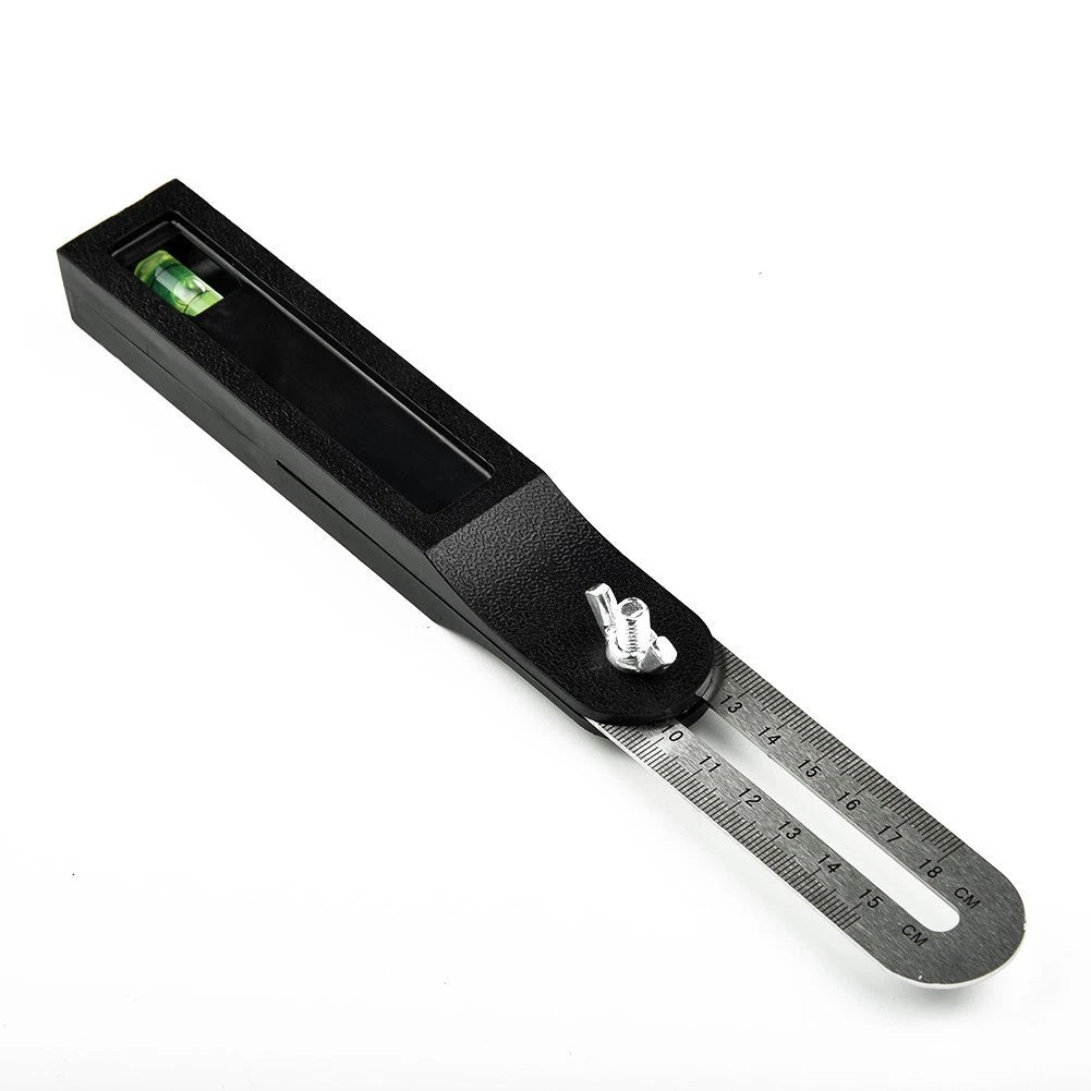 Angle Ruler Square Gauge Protractor Tool - Stainless Steel Level