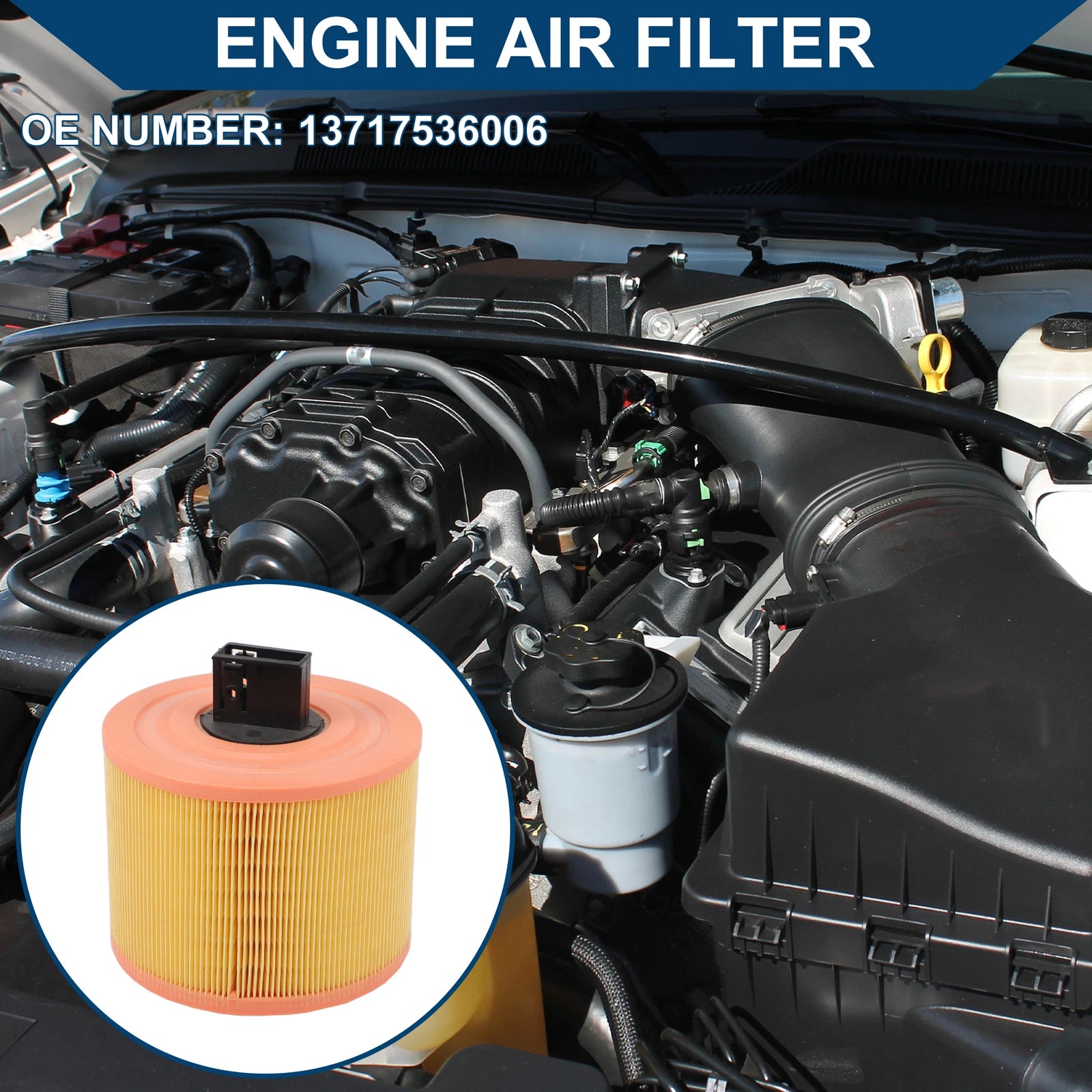 Car Engine Air Filter No. 13717536006 for BMW 325i E90 (2009–2011)