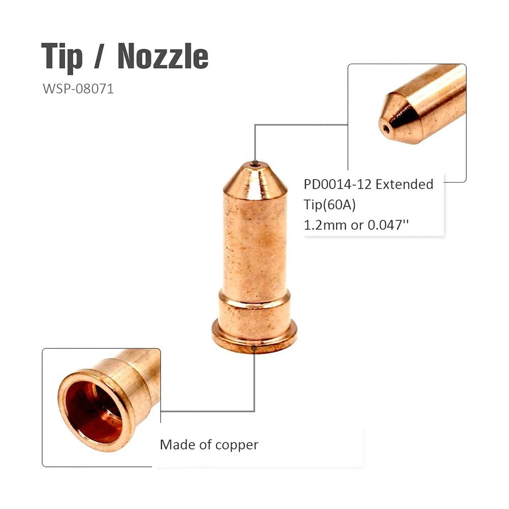 20pcs Plasma Electrode Tips 70A for Eastwood Versa Cut Machines