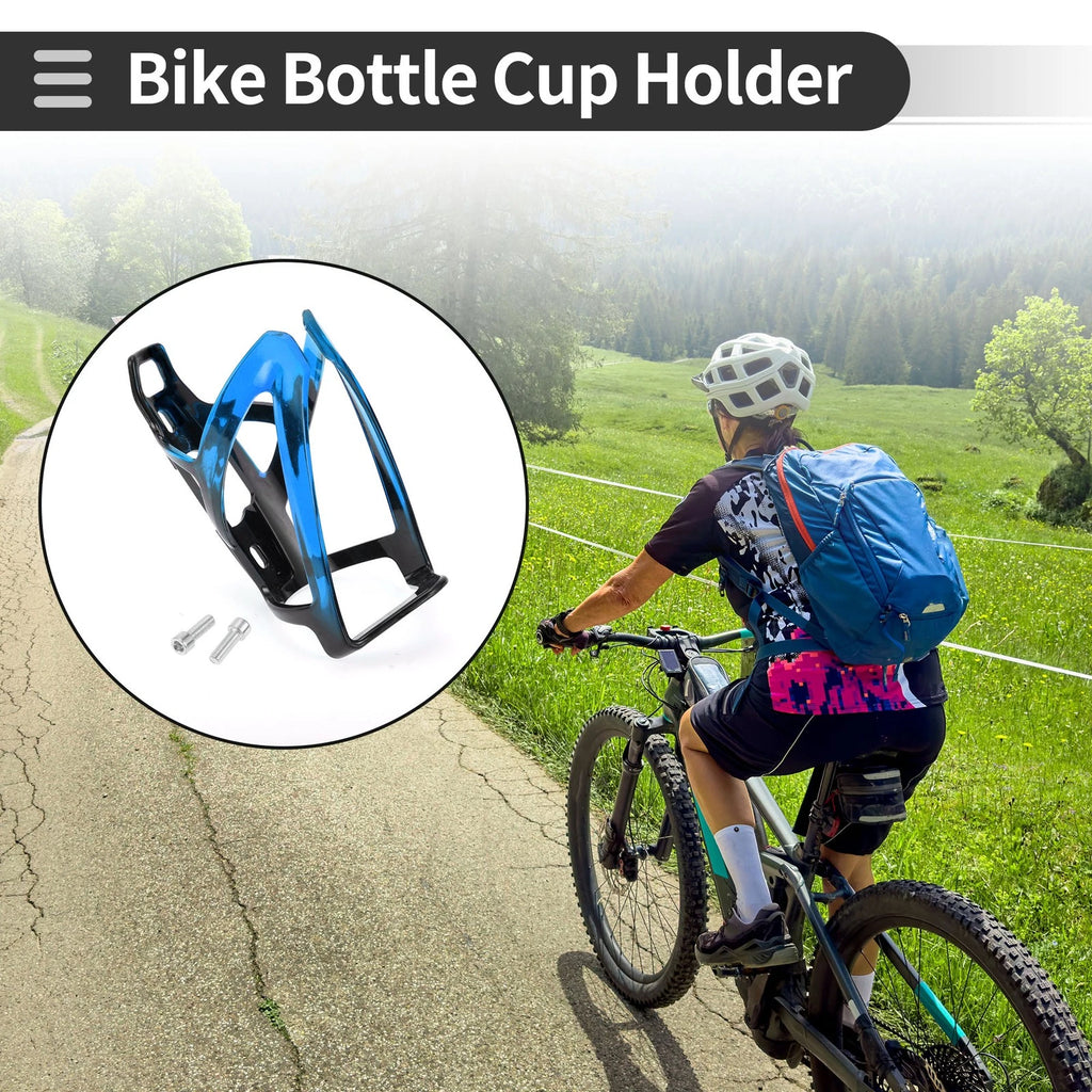 Bike Bottle Cup Holder Rack for Integrally Formed PC Blue 1 Set