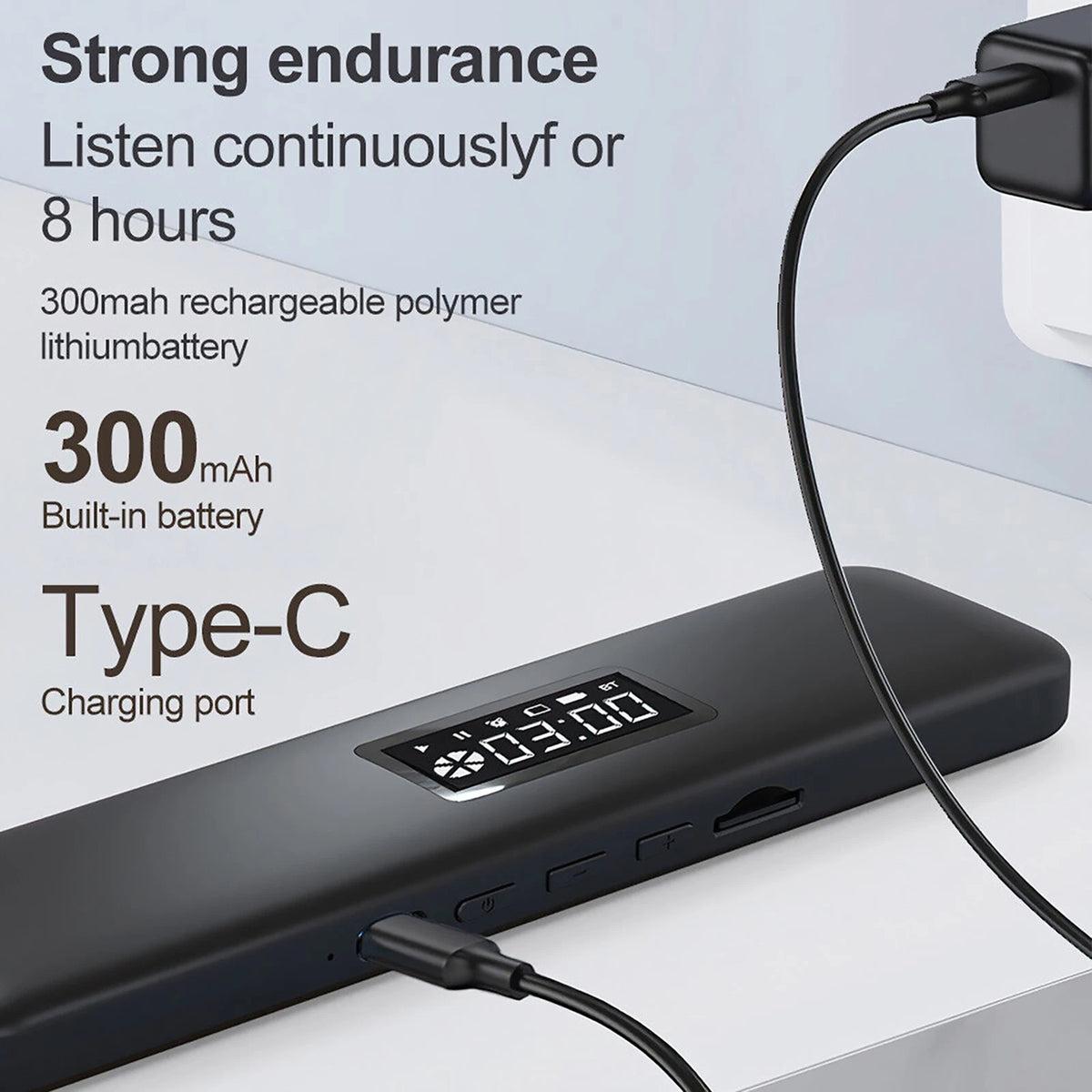 Bluetooth Speaker for Under Pillow (5.3 Rechargeable)