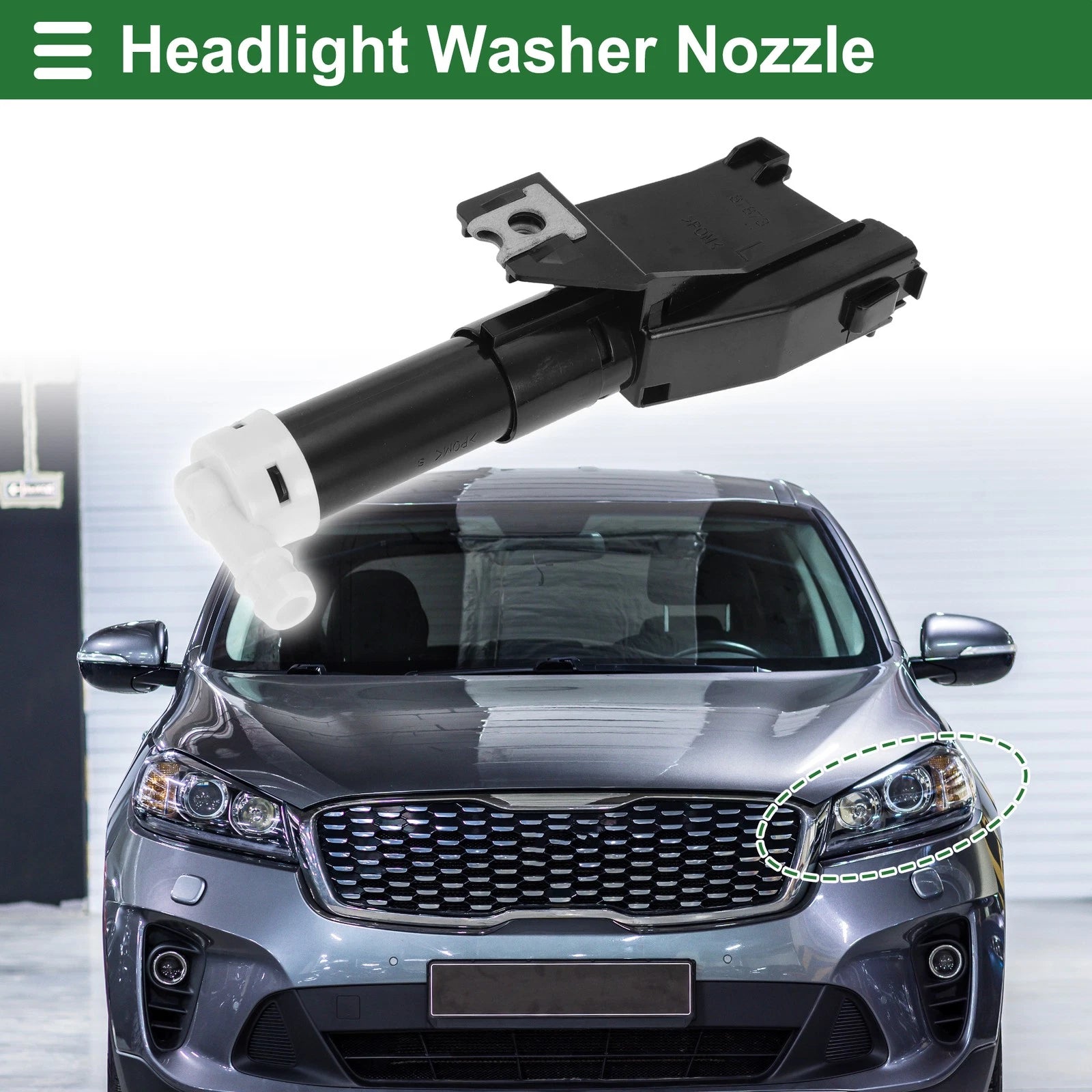 Front Left Headlight Washer Nozzle Replacement for Mitsubishi Pajero V93 (2008–2019)