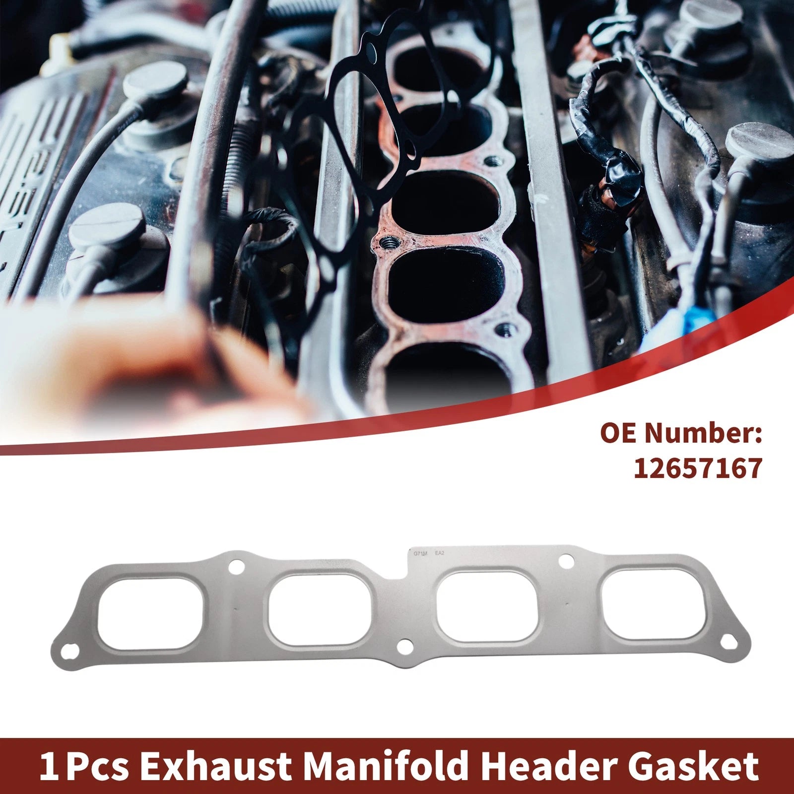 Exhaust Manifold Header Gasket for Chevrolet Malibu Camaro (2012–2019)