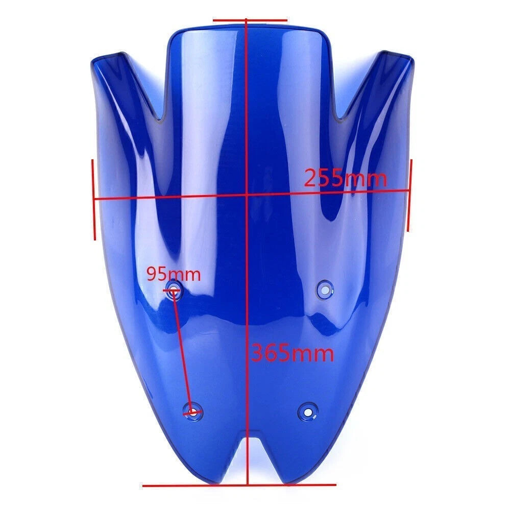 Clear Double Bubble Windshield for Kawasaki Z1000 (2010–2013)
