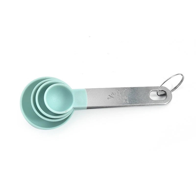 Set of 4 Stainless Steel Measuring Tools