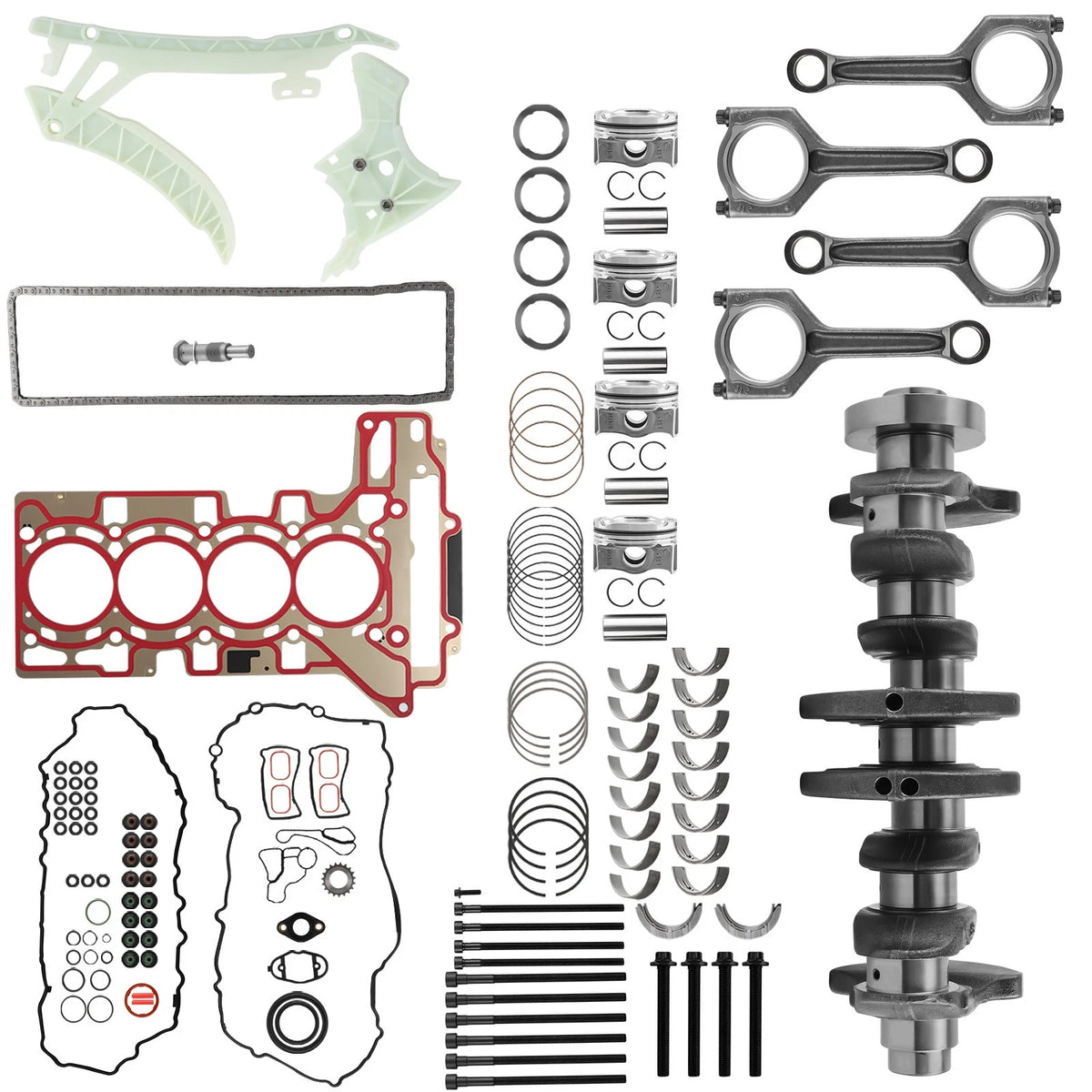 Engine Rebuild Kit for BMW N20 N26 2.0 (Includes Crankshaft, ConRod, Piston, Gasket)