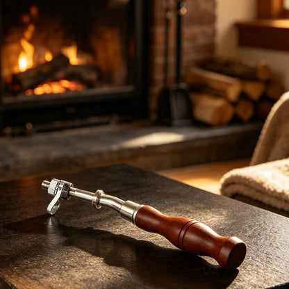 Stove Door Handle for Hardwood (0.96 Inch Diameter, M8 Thread)