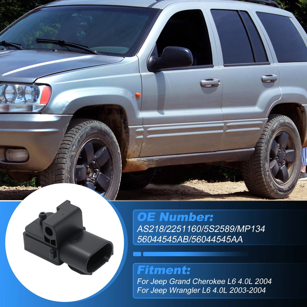 Map Sensor for Jeep Grand Cherokee, Wrangler L6 4.0L (2003–2004)